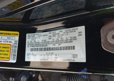 2024 Ford Bronco Big Bend from USA, damaged, VIN 1FMDE7BH3RLB02222